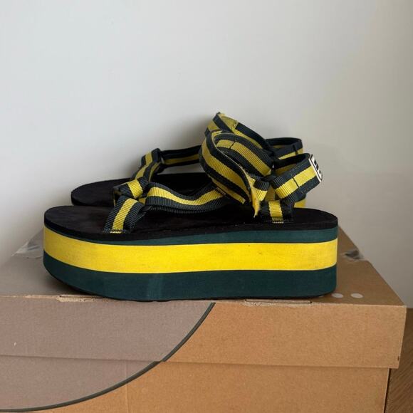 Teva x Opening Ceremony Multicolor Black/Yellow Women Platform Sandal- SZ 6 - Picture 4 of 10
